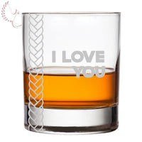 Star Wars Inspired I Love You - I Know Whiskey Glasses