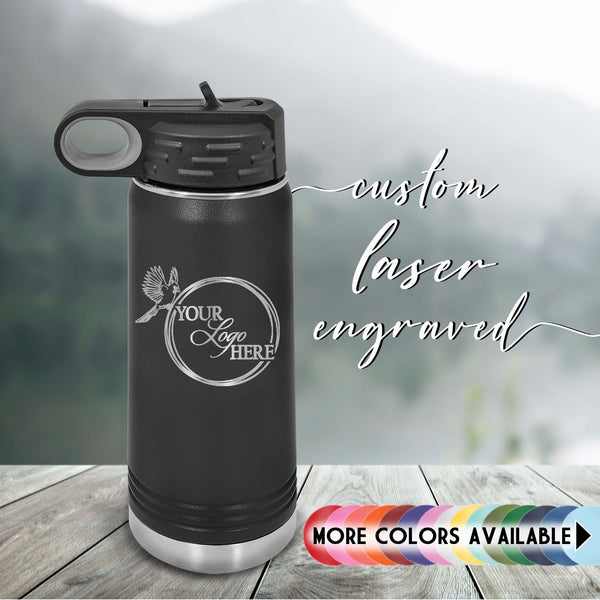 Custom Dishwasher Safe Water Bottles Personalized With Your Logo