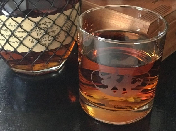 Bull & Bear Whiskey Glasses, Stock Market Whiskey Glasses