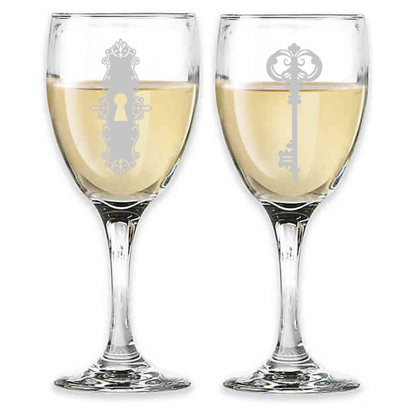 Engraved Anniversary Champagne Glass Set
