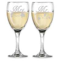 Mr. and Mrs. Glass Set Pick From Whiskey, Pint or Wine Wedding Toast Bride Groom Unique Custom Personalized Gift Anniversary